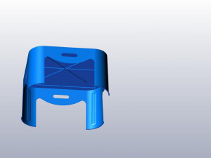 3d stl plastic small table 3D 打印模型