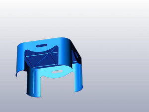 3d stl plastic small table 3D 打印模型