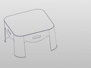 3d stl plastic small table 3D 打印模型