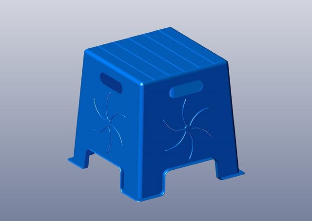3d plastic stool 3D प्रिंट मॉडल .c4d .max .obj .3ds .fbx .stl .blend 