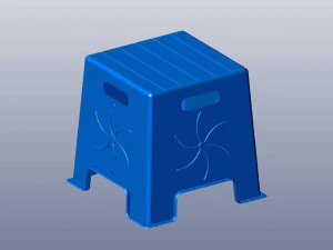 3d plastic stool 3D Print Model