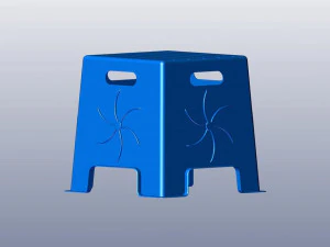 3d plastic stool 3D Print Model