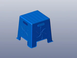 3d plastic stool 3D Print Model