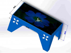3d plastic table Modelo de Impressão 3D