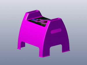 3d plastic child stool Modèles 3D en vedette