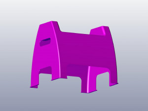 3d plastic child stool Modèles 3D en vedette