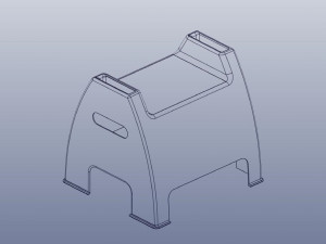 3d plastic child stool Modèles 3D en vedette
