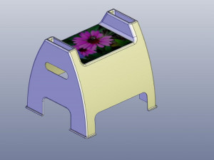 3d plastic child stool Modèles 3D en vedette