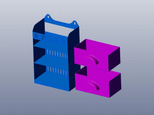 kitchen wall rack shelf 3D Принт Модель