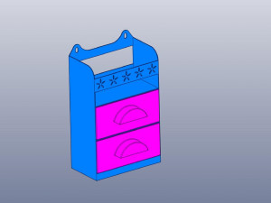 kitchen wall rack shelf 3D Принт Модель