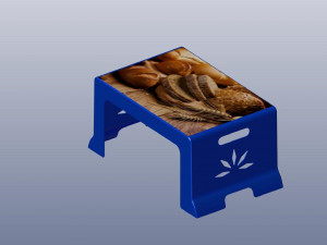 3d rectangle plastic table 3D 打印模型