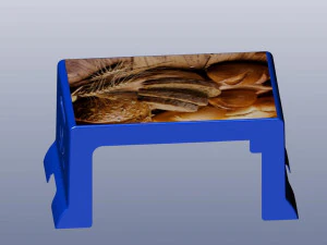 3d rectangle plastic table 3D Print Model