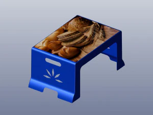 3d rectangle plastic table 3D Print Model