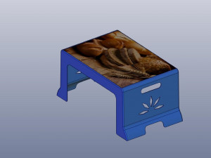 3d rectangle plastic table 3D Print Model