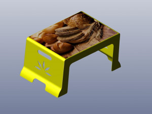3d rectangle plastic table 3D Print Model
