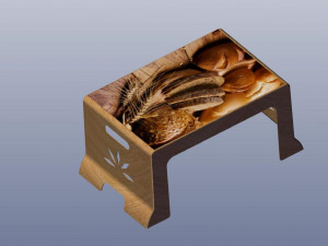 3d rectangle plastic table 3D Print Model