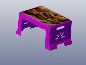 3d rectangle plastic table 3D Print Model