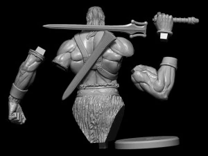 old he-man 3D Model