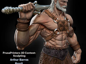 old he-man 3D Model