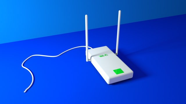 wi-fi adapter 3D मॉडल .c4d .max .obj .3ds .fbx .stl .blend 