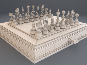 chess set Modelo 3D
