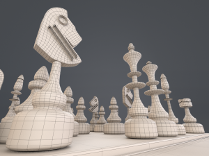 chess set Modelo 3D