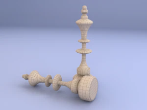 chess piece - king 3D Model
