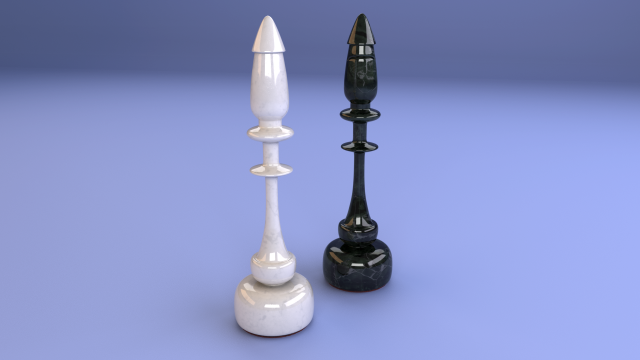 chess piece - bishop 3D Model .c4d .max .obj .3ds .fbx .stl .blend 