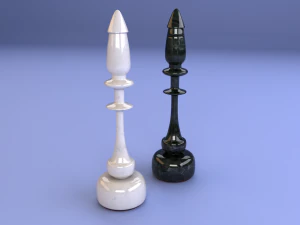peça de xadrez - bispo Modelo 3D