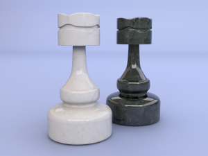 chess piece - rook Modello 3D