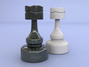 chess piece - rook 3D Model