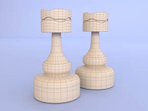 chess piece - rook 3D मॉडल