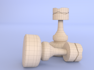 chess piece - rook 3D मॉडल