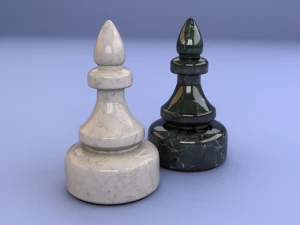 Schachfigur - Bauer 3D Modell