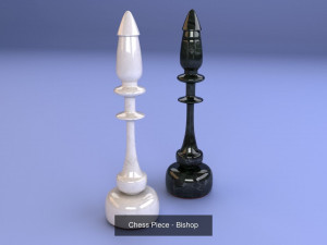 chess pieces 3D-Modell
