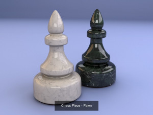 chess pieces 3D-Modell