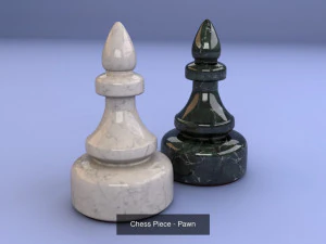 chess pieces 3D Model