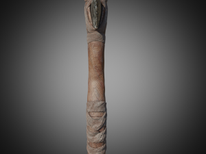 low-poly stone axe 3D Model
