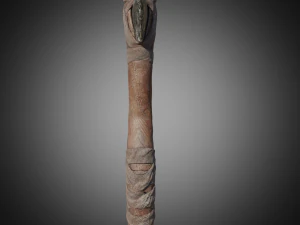 low-poly stone axe 3D Model