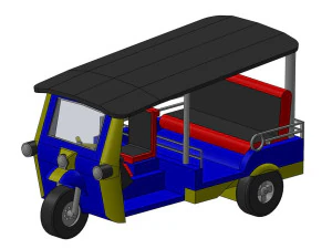 Coche Tuk Tuk-A0001 Modelo 3D