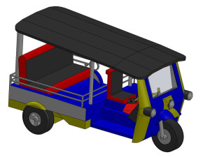 Tuk Tuk car-A0001 3D Model