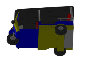 Tuk Tuk car-A0001 3D Model