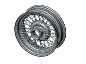 Rueda de alambre de radios-A0002 Modelo 3D