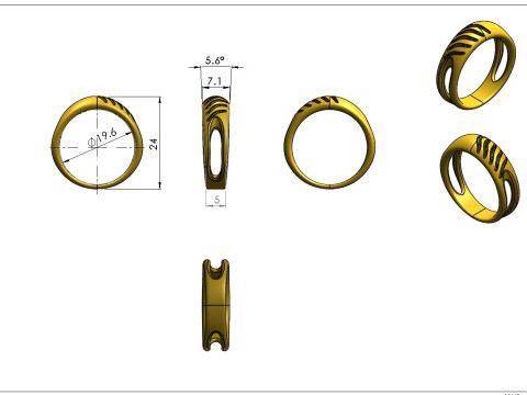 Finger Ring-A0003 3D Model
