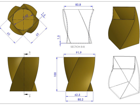 Vase-A0004 3D 모델