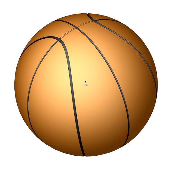 Basketball-A0005 Model 3D .c4d .max .obj .3ds .fbx .stl .blend 
