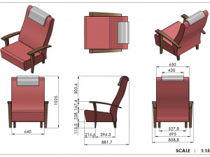 Chair - a0008 3D Print Model