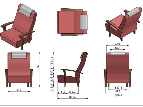 Chair-A0008 3D 模型