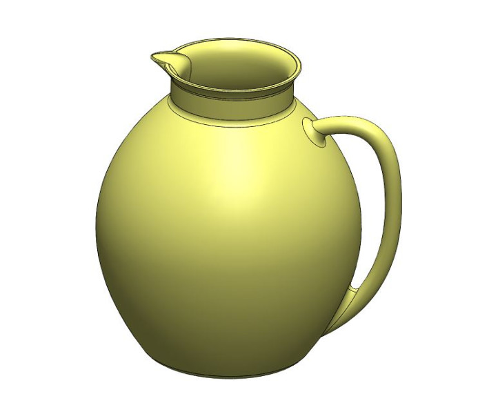 Water Jug-0011 3D Model .c4d .max .obj .3ds .fbx .stl .blend