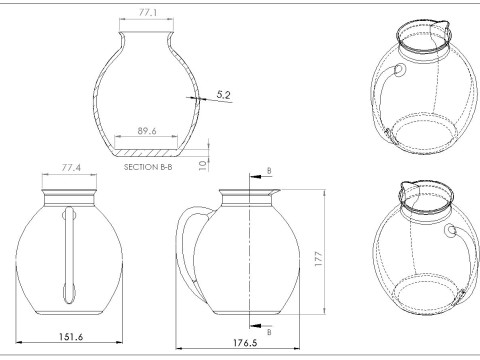 Water Jug-0011 3D Model